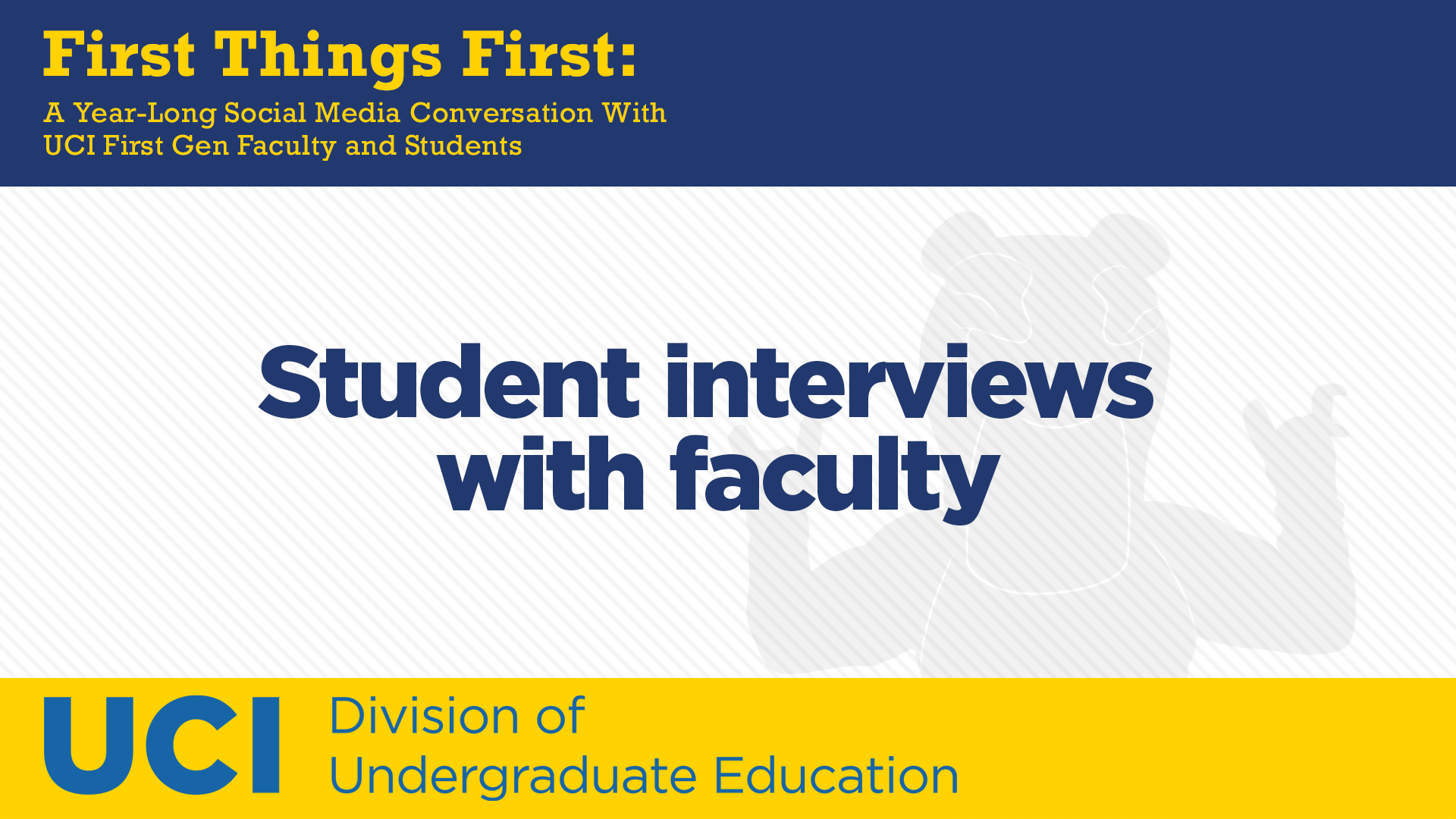 Student Interviews With Faculty
