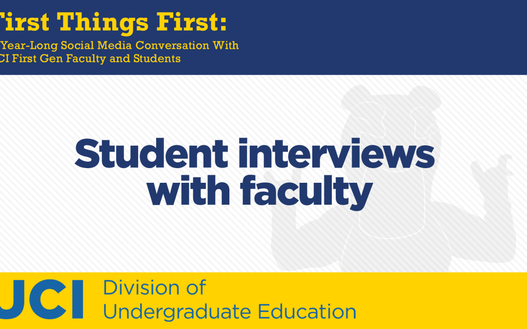 Winter 2021 End-of-Quarter Student Interviews with Faculty